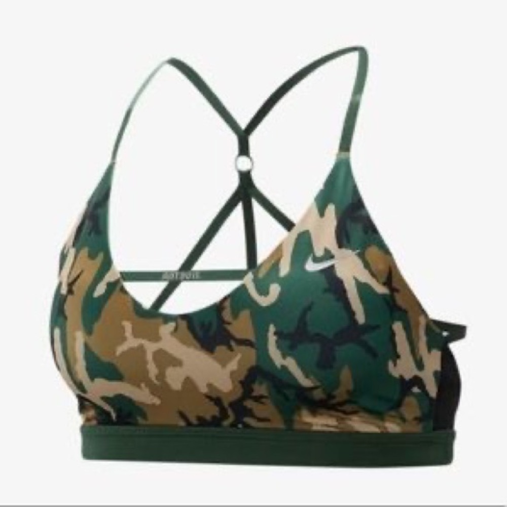 Nike camo sports bra